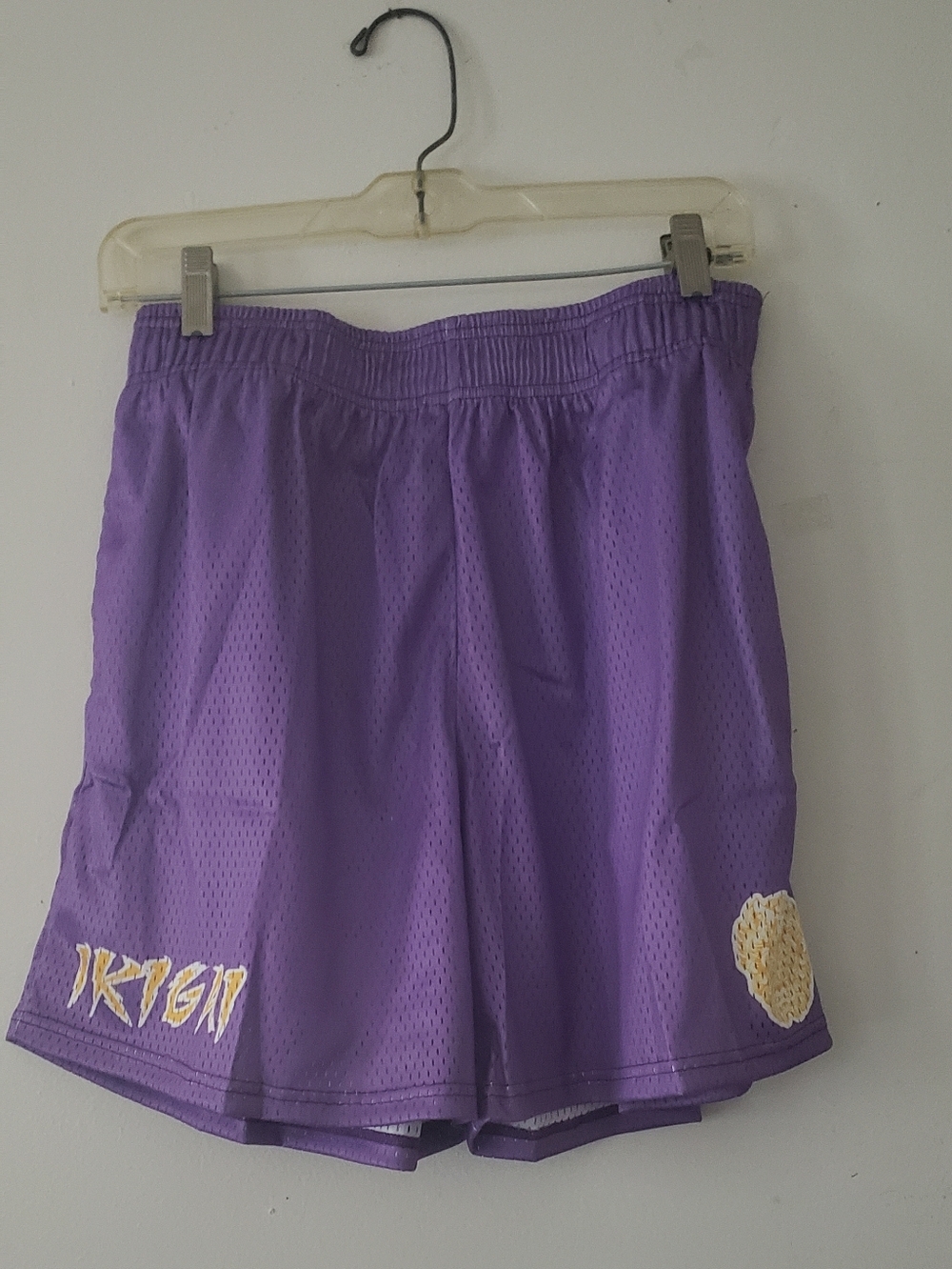 IKIGAI Purple Mesh Basketball Shorts - Size Large